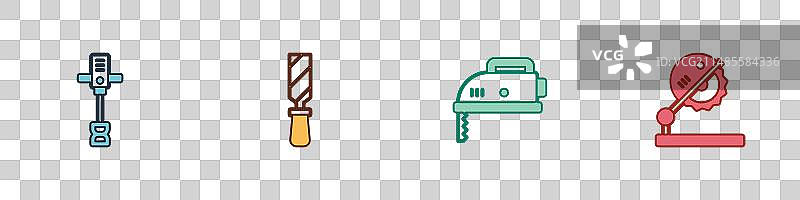 手持式混凝土搅拌器与金属图片素材