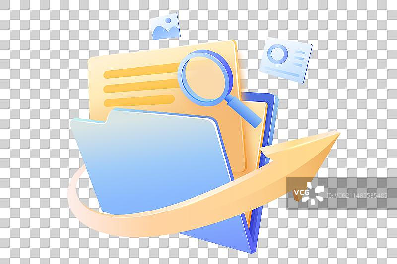 3D免抠元素打开的文件夹图片素材