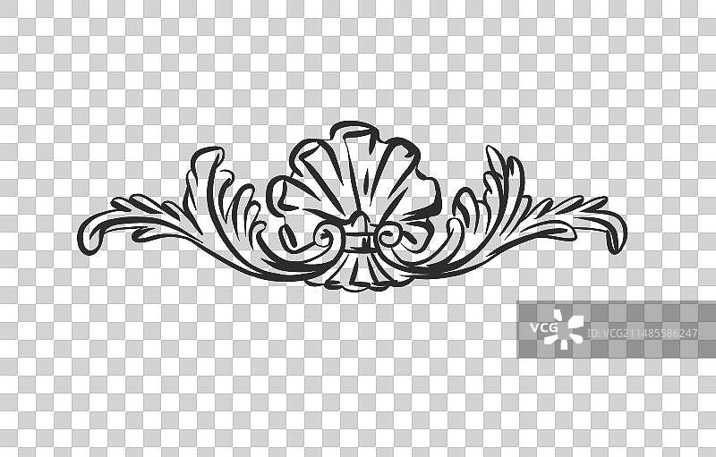 手绘抽象轮廓线条图片素材