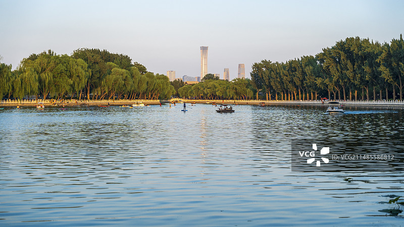 北京什刹海公园图片素材