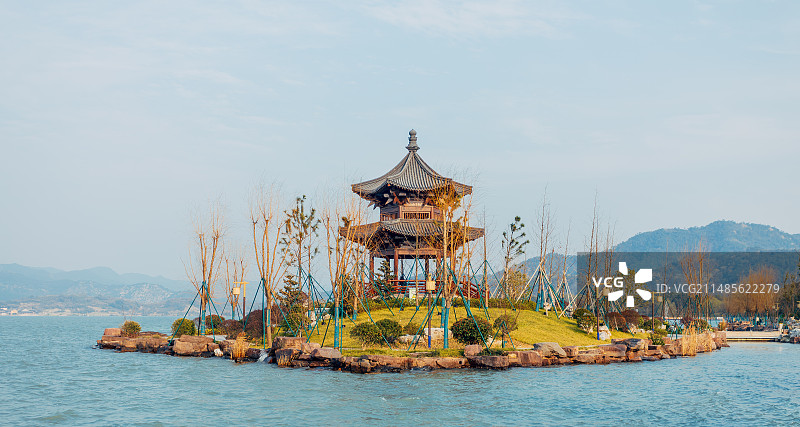 浙江·宁波市（鄞州区）｜东钱湖风景名胜区（湖心景区）·小普陀景区（松岛）图片素材