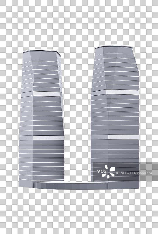 3D上海国金中心图片素材