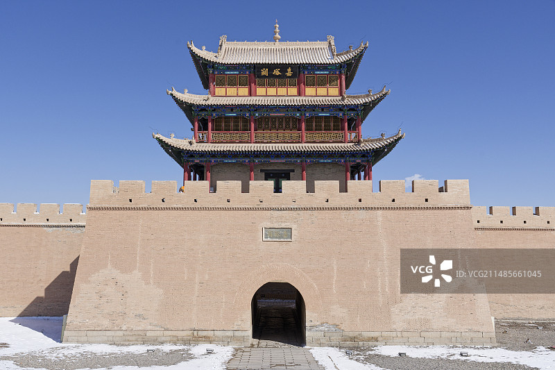 嘉峪关城楼图片素材