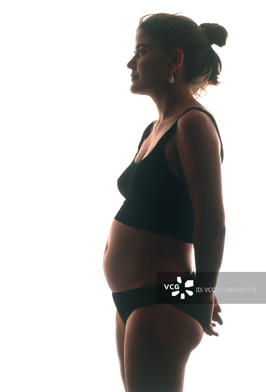 怀孕10.5周的妇女图片素材