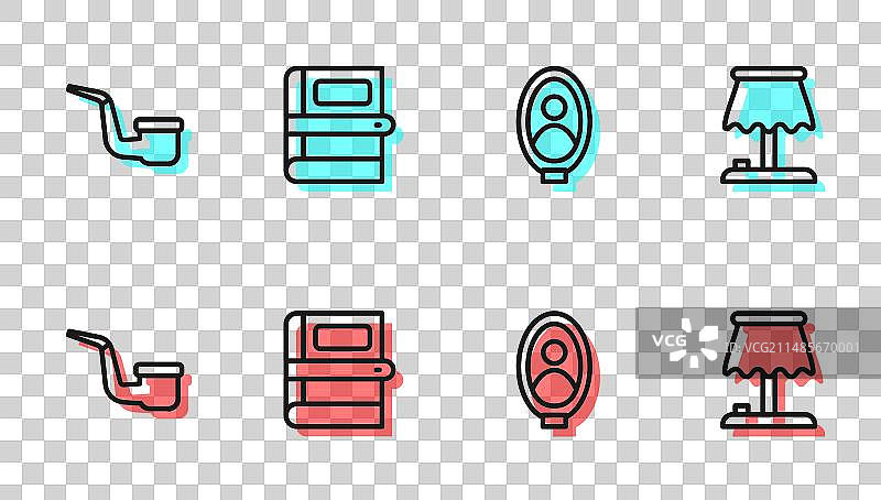 博物馆中的吸烟斗画像图片素材