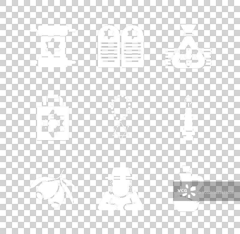 带有大卫之星的《妥拉》经卷墓碑图片素材