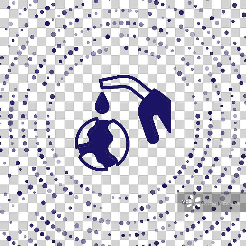 蓝色燃油喷嘴正在加油图片素材