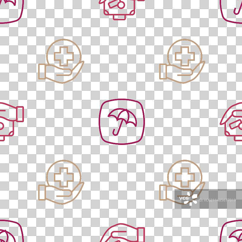 手提旅行箱和人寿保险等物品图片素材