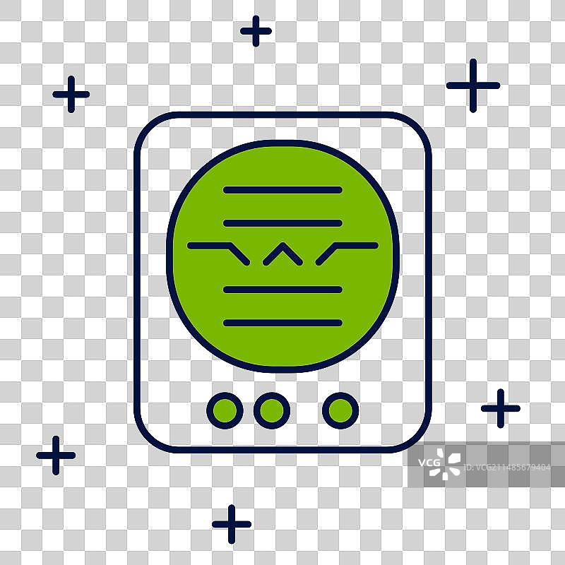 姿态指示器轮廓图标图片素材