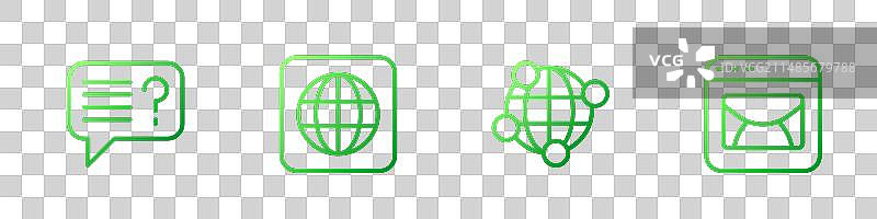 全球技术未知搜索线条组合图片素材