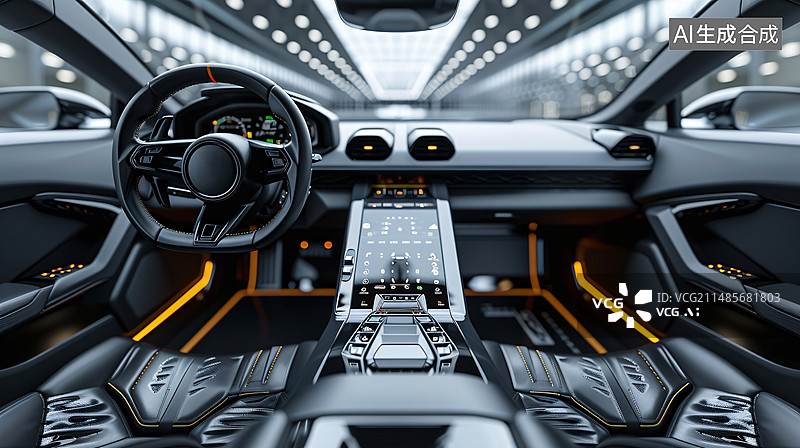 【AI数字艺术】汽车座舱空调效果展示图片素材