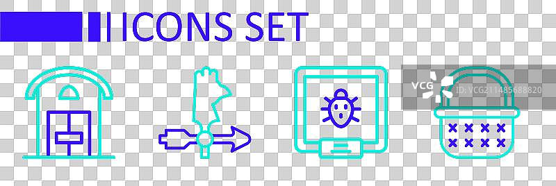 柳条筐科罗拉多甲虫公鸡图案图片素材