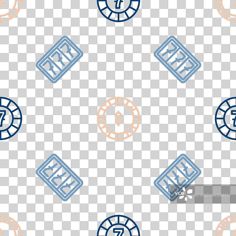 赌场筹码与老虎机头奖图片素材