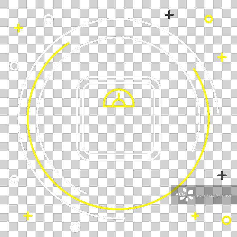 黑色背景上的浴室秤图标图片素材