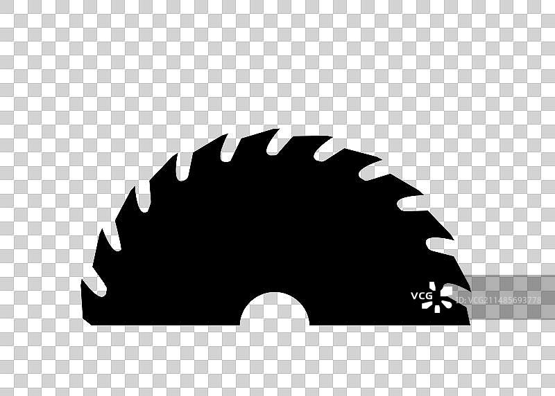 卡通圆形刀片图标或符号图片素材