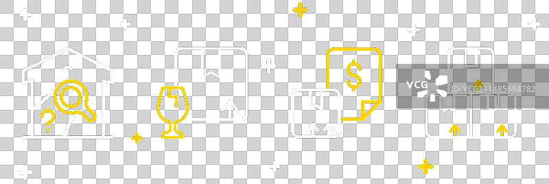 纸箱运单包裹组合图片素材