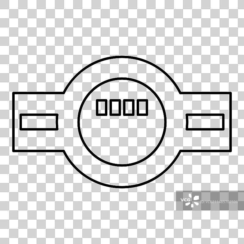 水表测量卫生设备轮廓图片素材