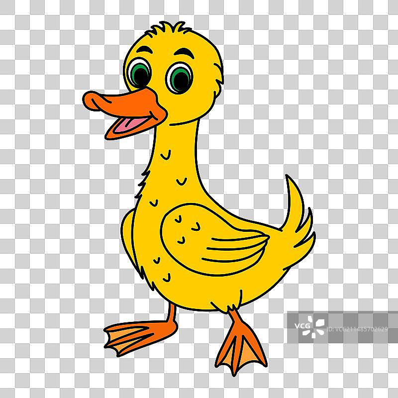 可爱的卡通小鸭宝宝图片素材