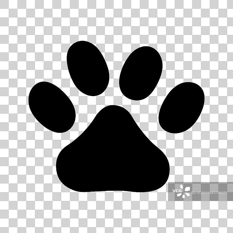 白色背景上的爪子图案设计图片素材