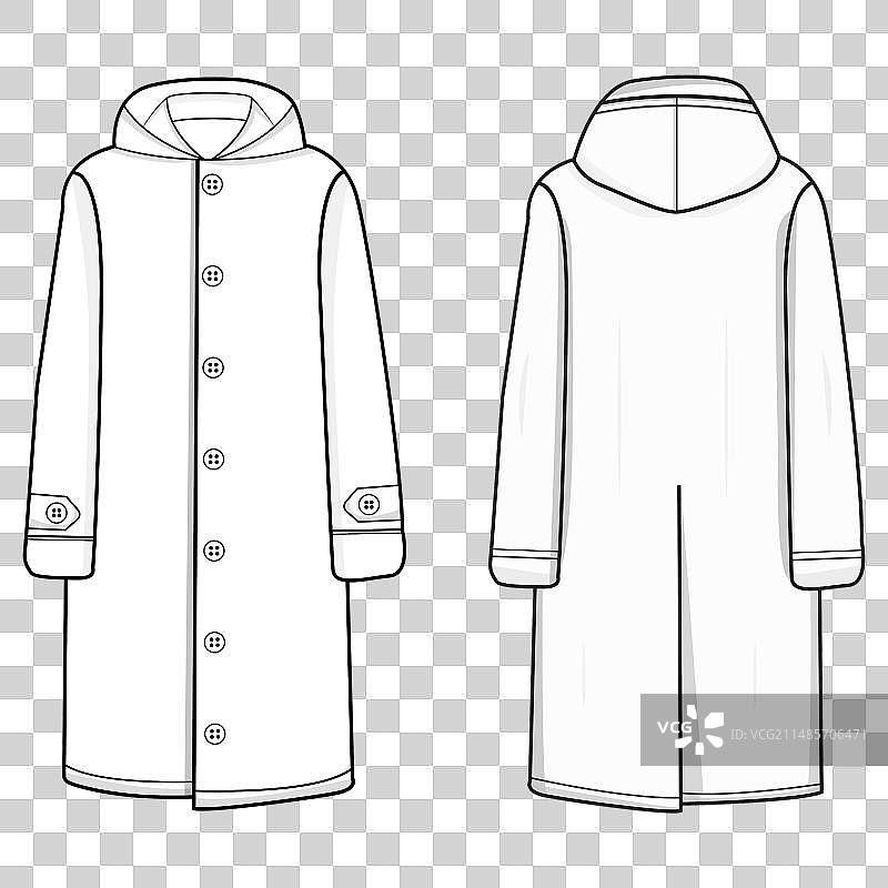 时尚雨衣和防风帽图片素材