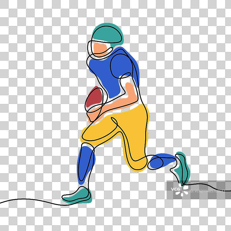 美国足球运动员图片素材