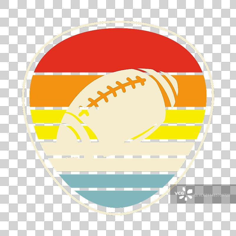 橄榄球运动员教练T恤设计图片素材