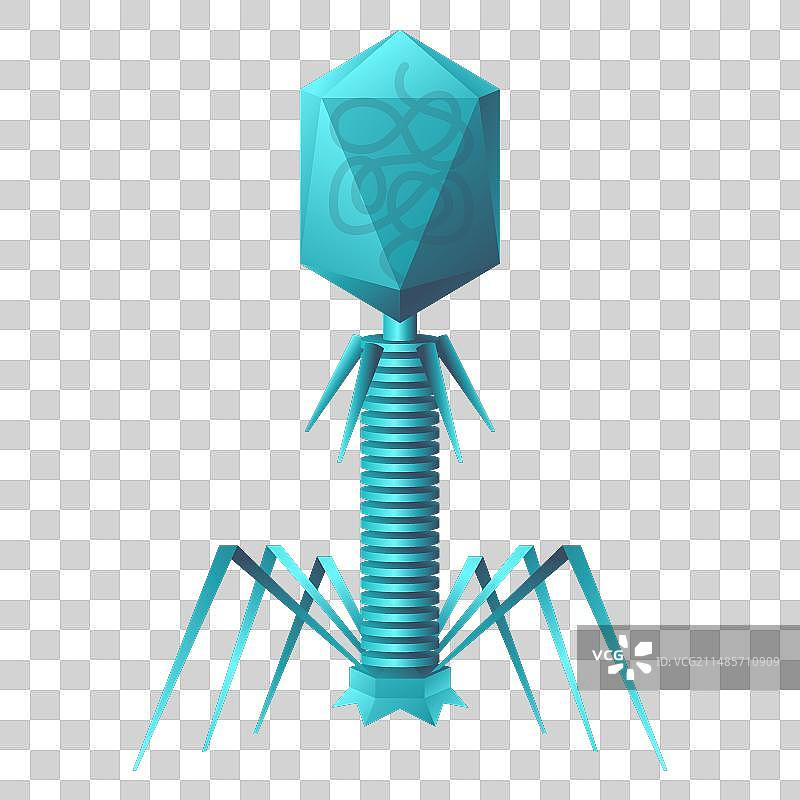 3D复杂病毒 - 登月舱造型结构图片素材