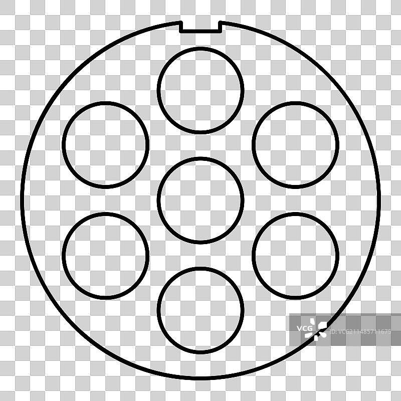 绞肉机绞盘装置的篦子图片素材