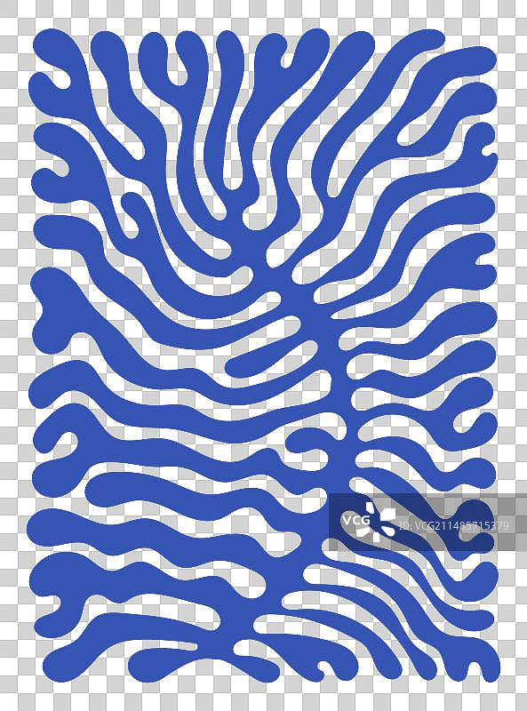 马蒂斯风格植物艺术设计图片素材