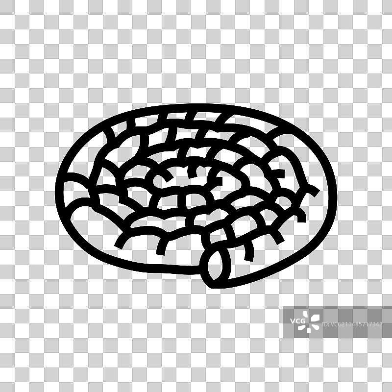 土耳其美食馅饼线条图标图片素材