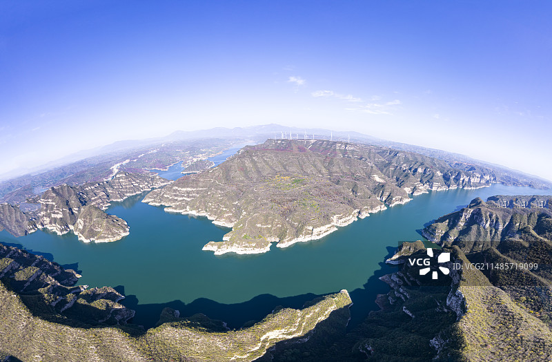 震撼河南黄河三峡自然风光航拍摄影配图图片素材