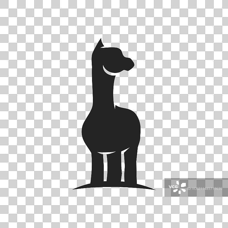 羊驼标志模板，隔离品牌标识图标图片素材