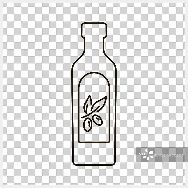橄榄油瓶食品剪贴画素描图片素材