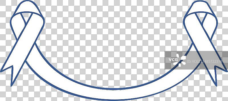 前列腺癌意识彩带图片素材