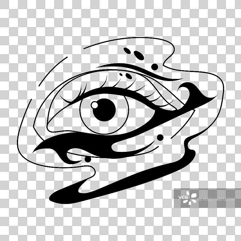 摇滚明星的眼睛图片素材
