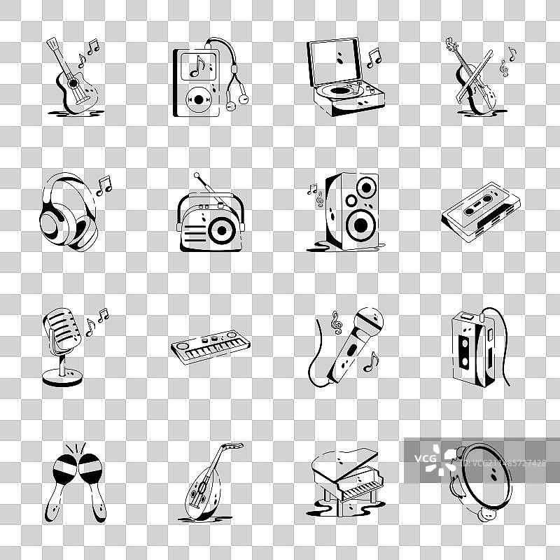 音乐与乐器符号图标素材包图片素材