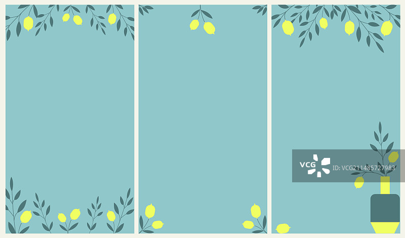 柠檬背景Instagram TikTok视频图片素材