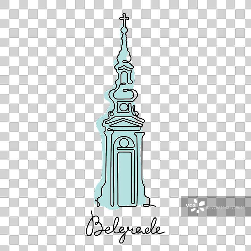 贝尔格莱德圣尼古拉斯教堂图片素材