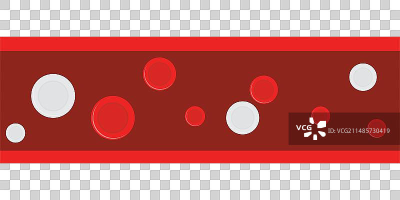 卡通红白血管图片素材