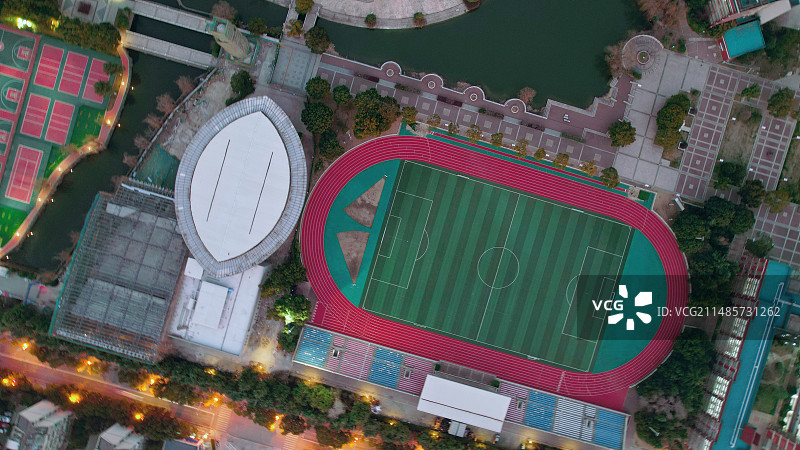 夜色省锡中（江苏省锡山高级中学）图片素材