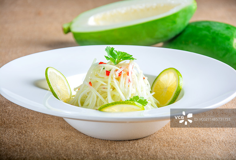 青木瓜沙拉图片素材