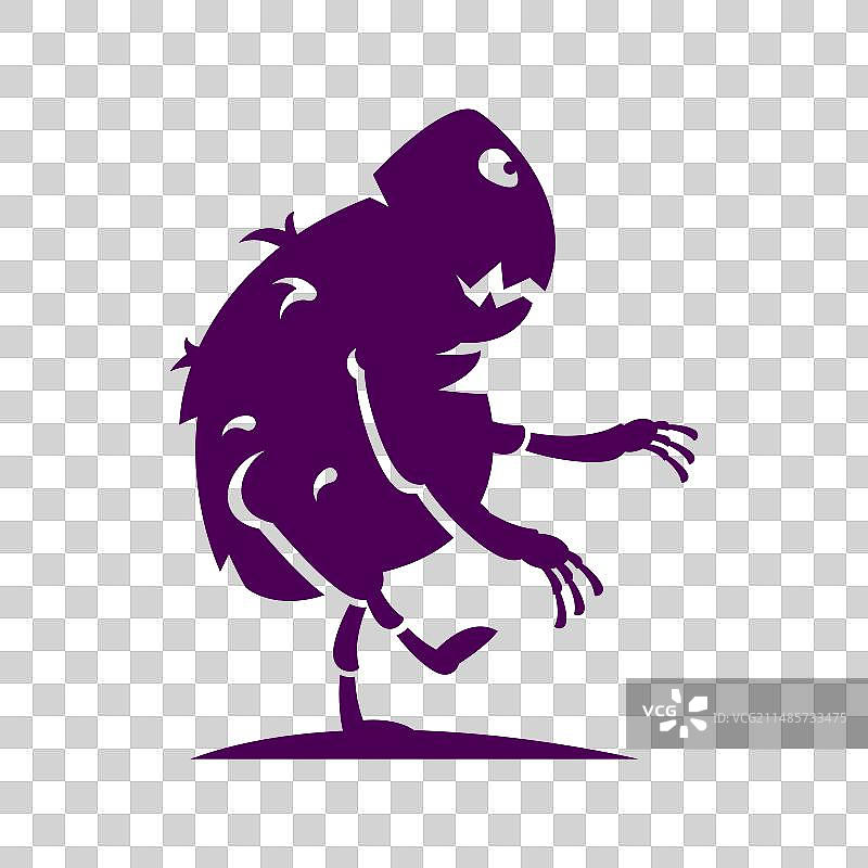 白色背景上的跳蚤Logo设计图片素材