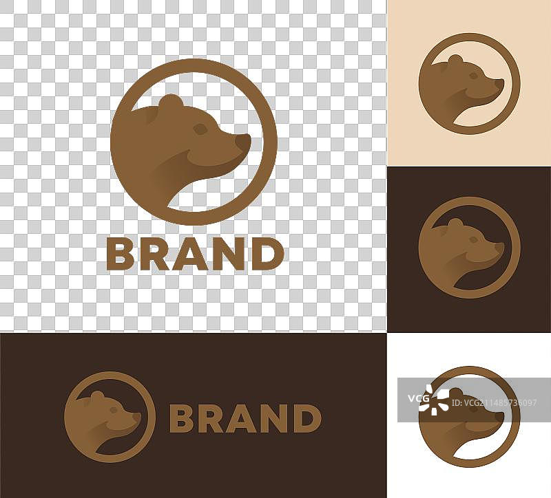 灰熊吉祥物设计图片素材