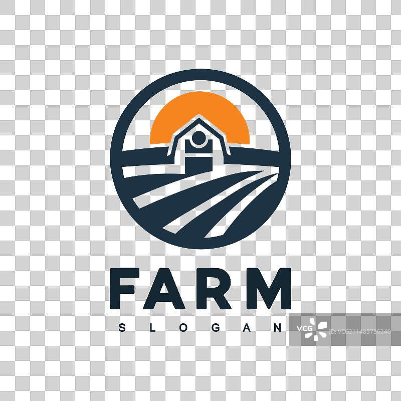 农场景观标志模板图片素材