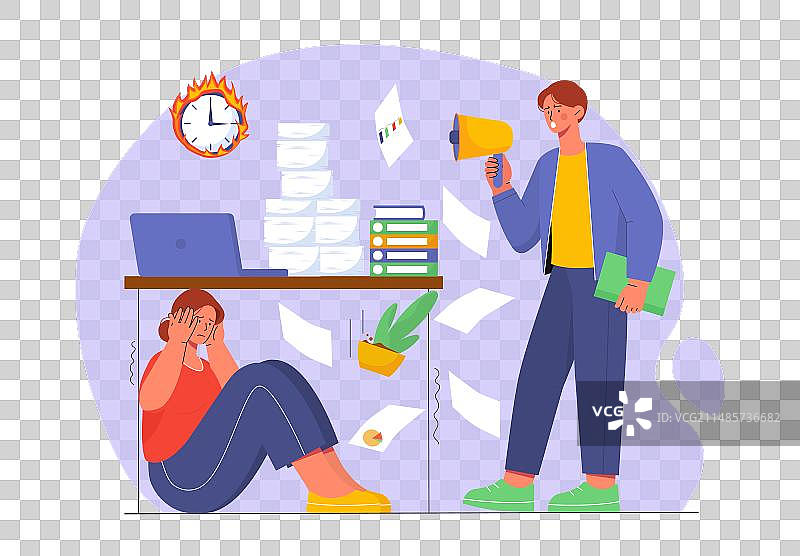 工作压力概念图片素材