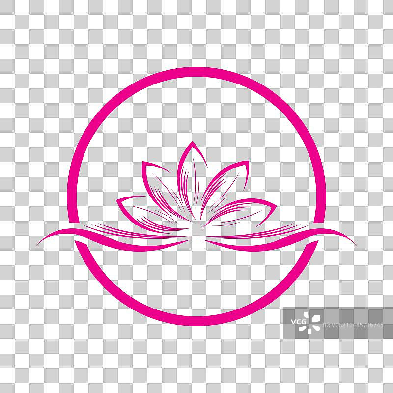 水疗瑜伽馆莲花设计图片素材