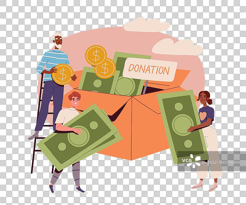 慈善捐赠概念图片素材