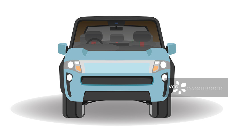 SUV汽车前视图图片素材