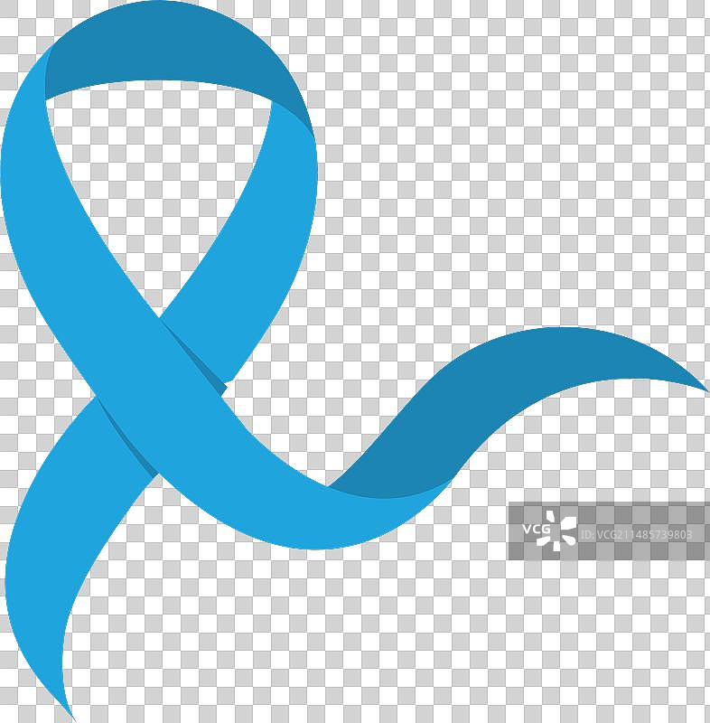 前列腺癌意识彩带图片素材