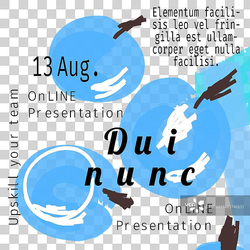 社交媒体帖子模板抽象手绘图片素材